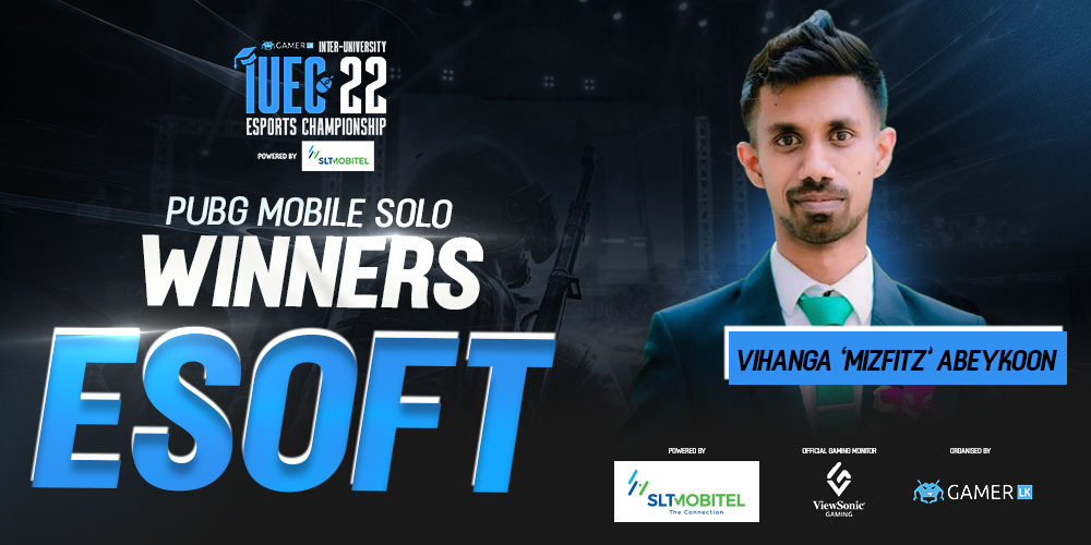 ESOFT wins gold for PUBG Mobile title and takes the overall lead @ IUEC ‘22